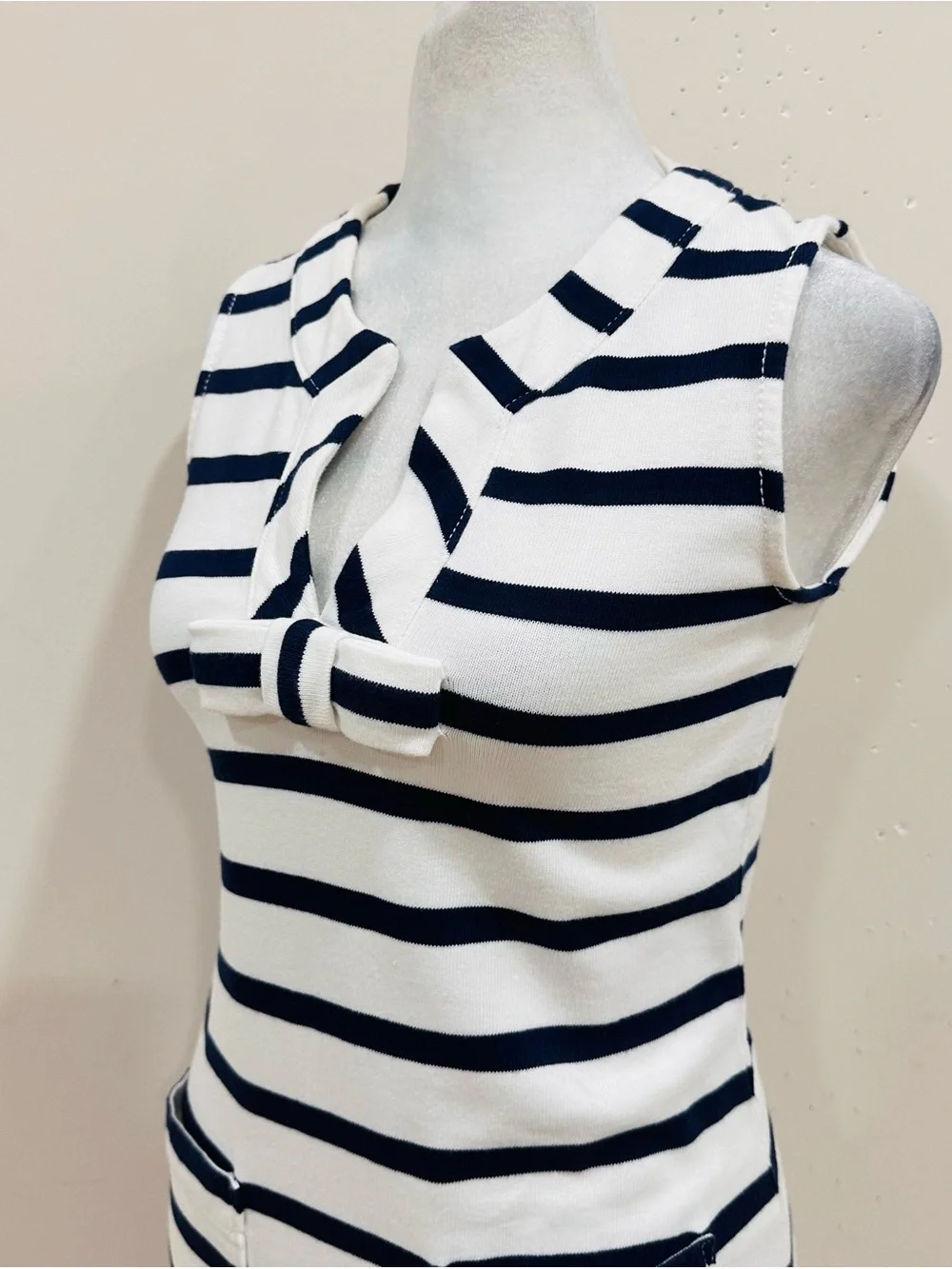 KATE SPADE Womens Tropez Dress Size XXS  Blue White Striped Nautical Beach